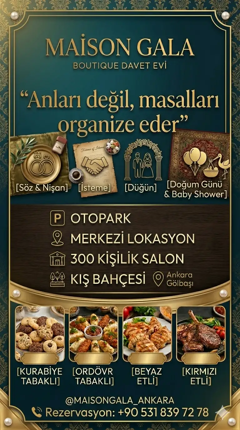 Gölbaşı Davet Evi |Maison Gala |Söz Nişan Etkinlik Evi fotoğraf 2